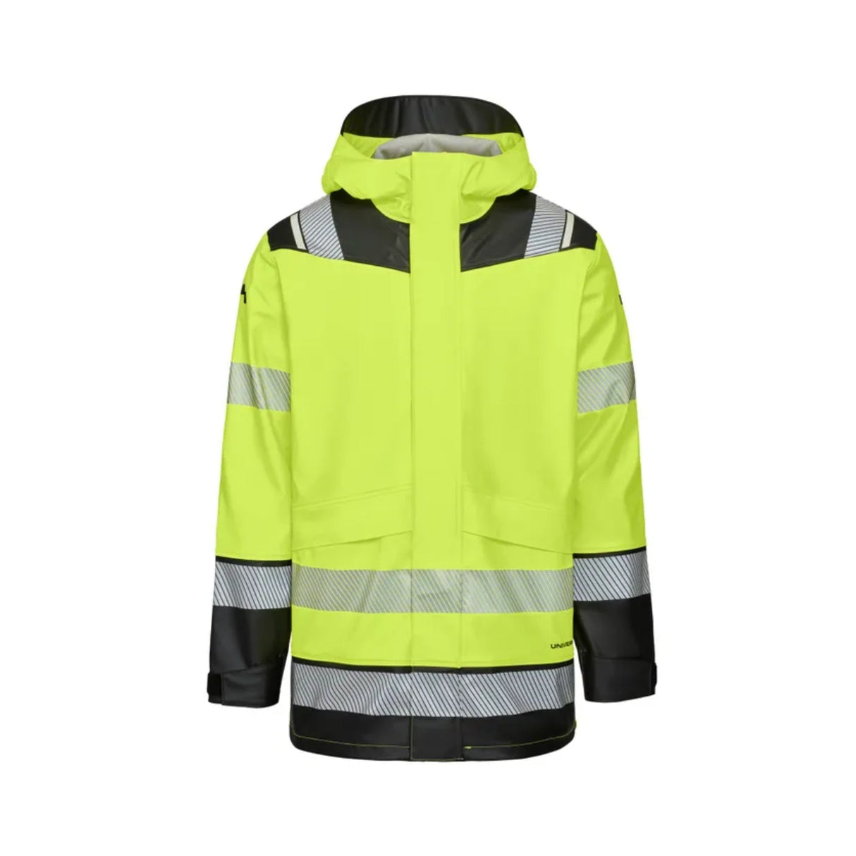 87250-417 Regnjakke stord PU Kl.3 Gul/Svart