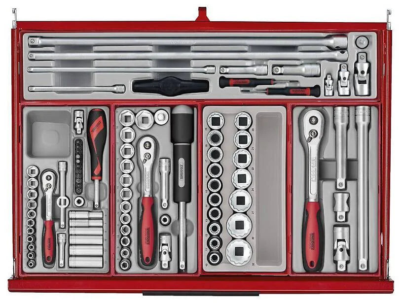 26" PRO35™ stablet verktøysett 753 deler rød TKS26R753T