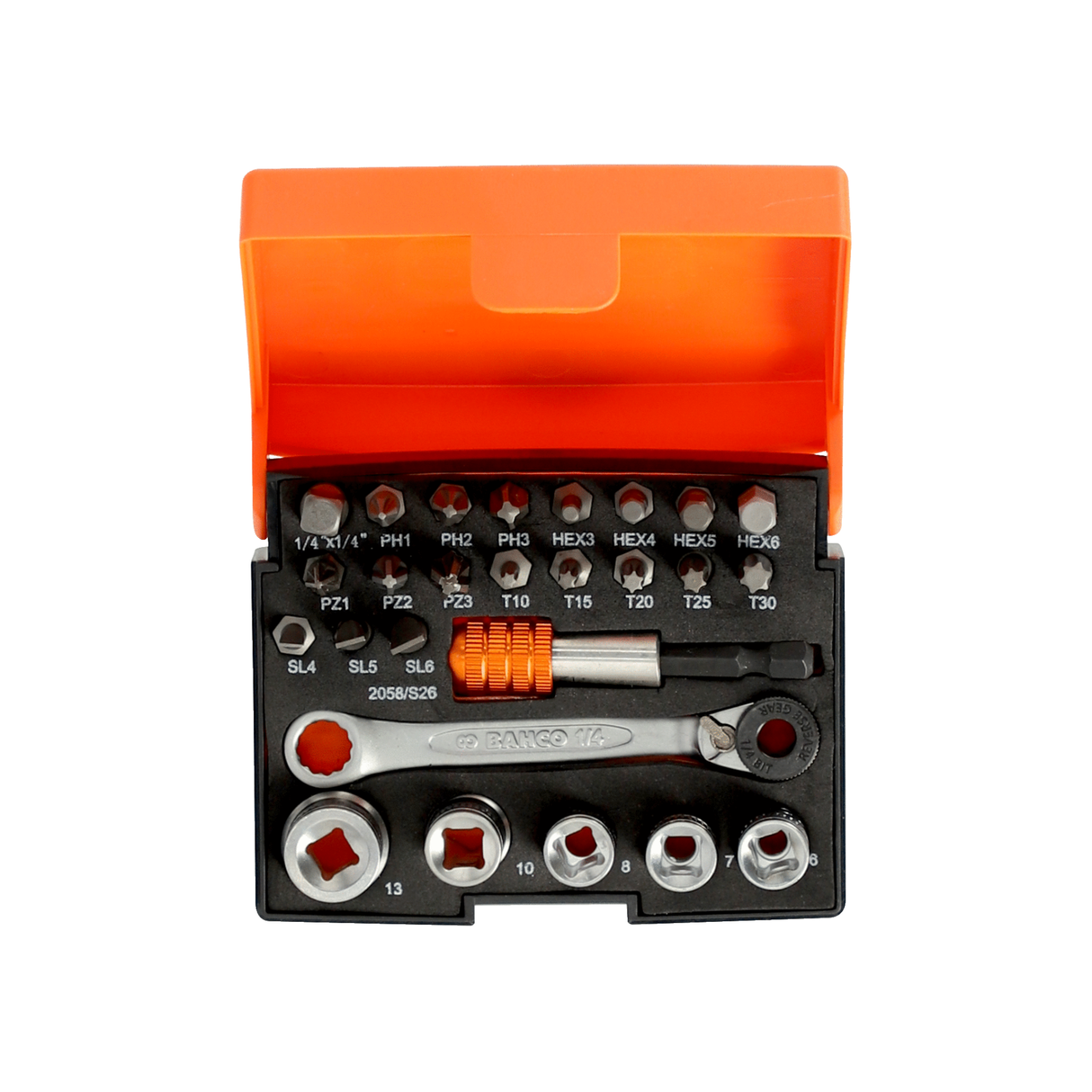 BIT SET 2058/S26 WITH BIT RATCHET