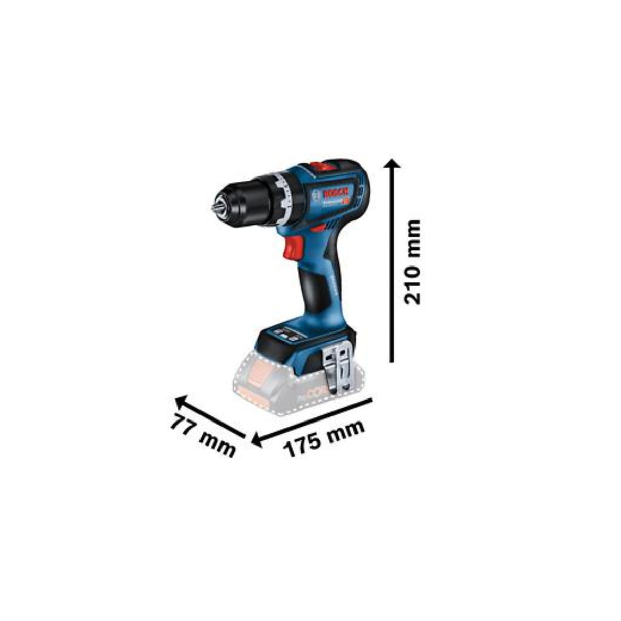 Drill GSR 18V-90 C Solo L-BOXX (06019K6002) Uten Batteri