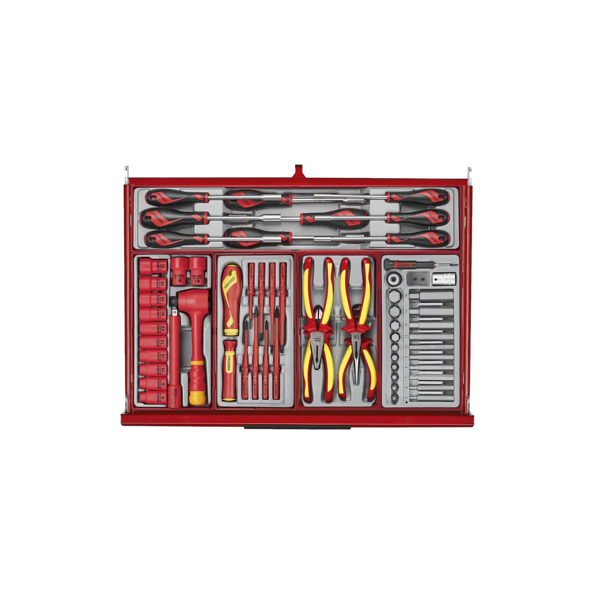 53" PRO35™ Monster stablet verktøysett FOAM 1295 deler rød TKS53R1295T
