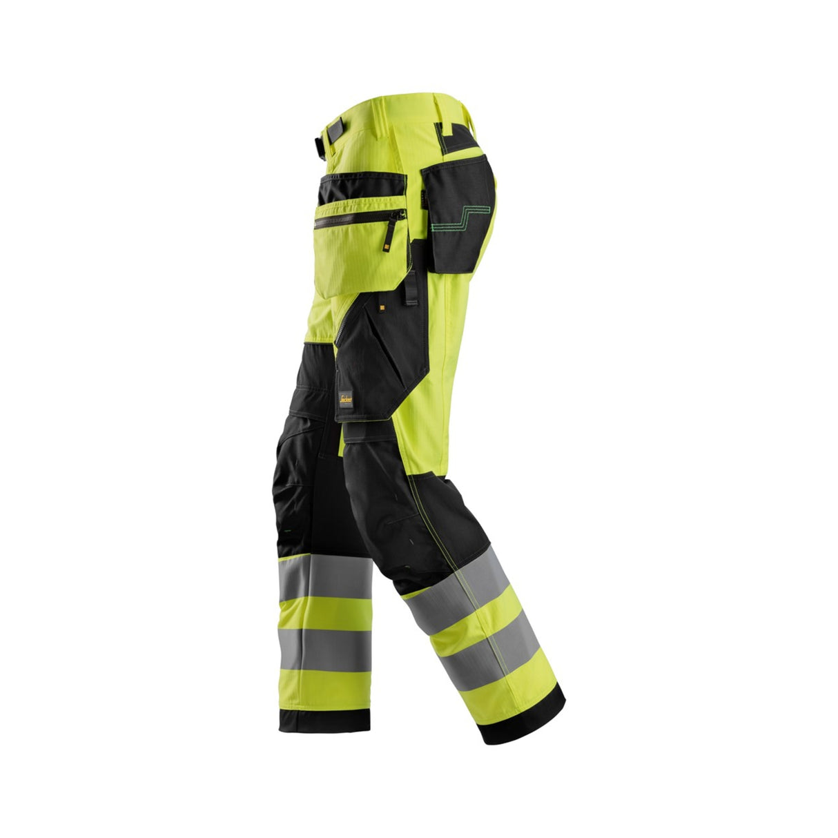 6932 High-Vis Arbeidsbukse med hylsterlommer, Klasse 2