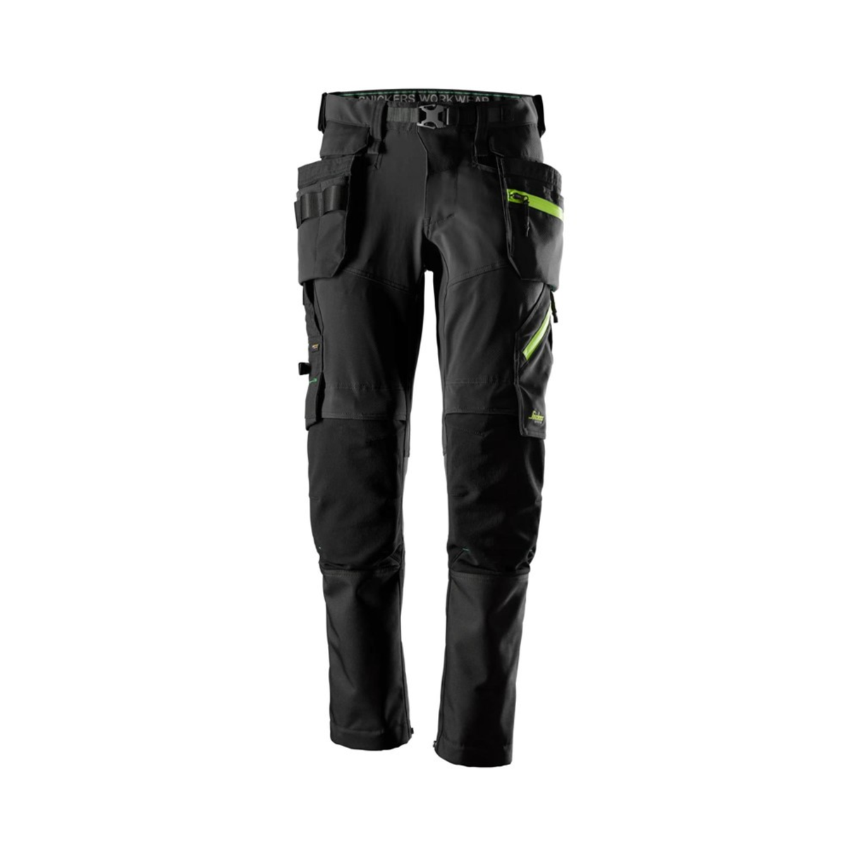 Softshellbukse Snickers med stretch og avtakbare hylsterlommer (6940)