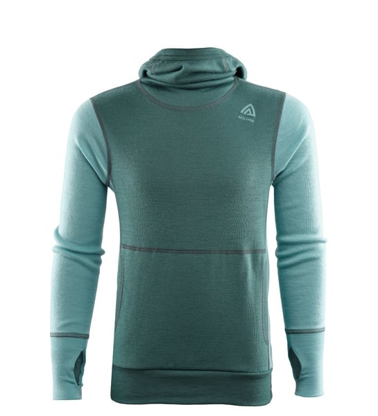 WarmWool hoodsweater Ch North Atlantic / Reef Waters