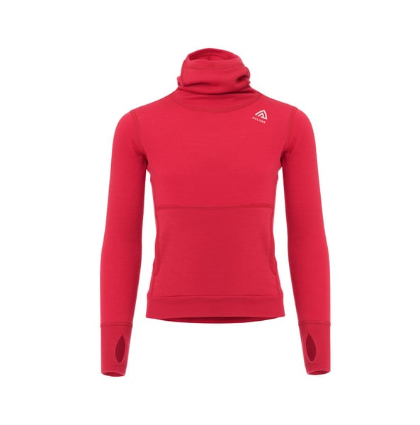 WarmWool hoodsweater Ch Jester Red