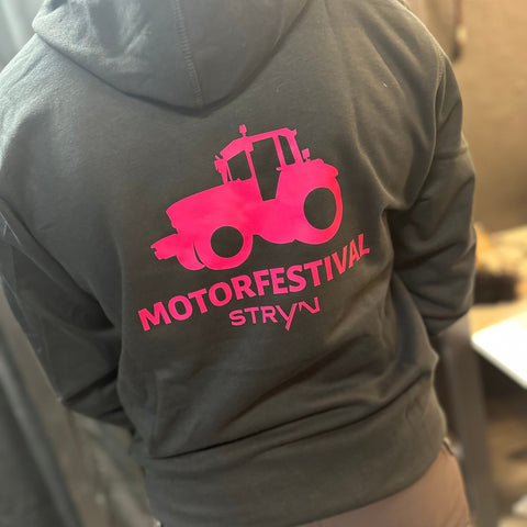Hettegenser Motorfestival Stryn - traktor rosa