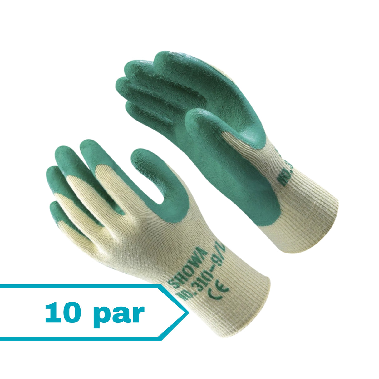 Monteringshansker 310 Green, 10 par