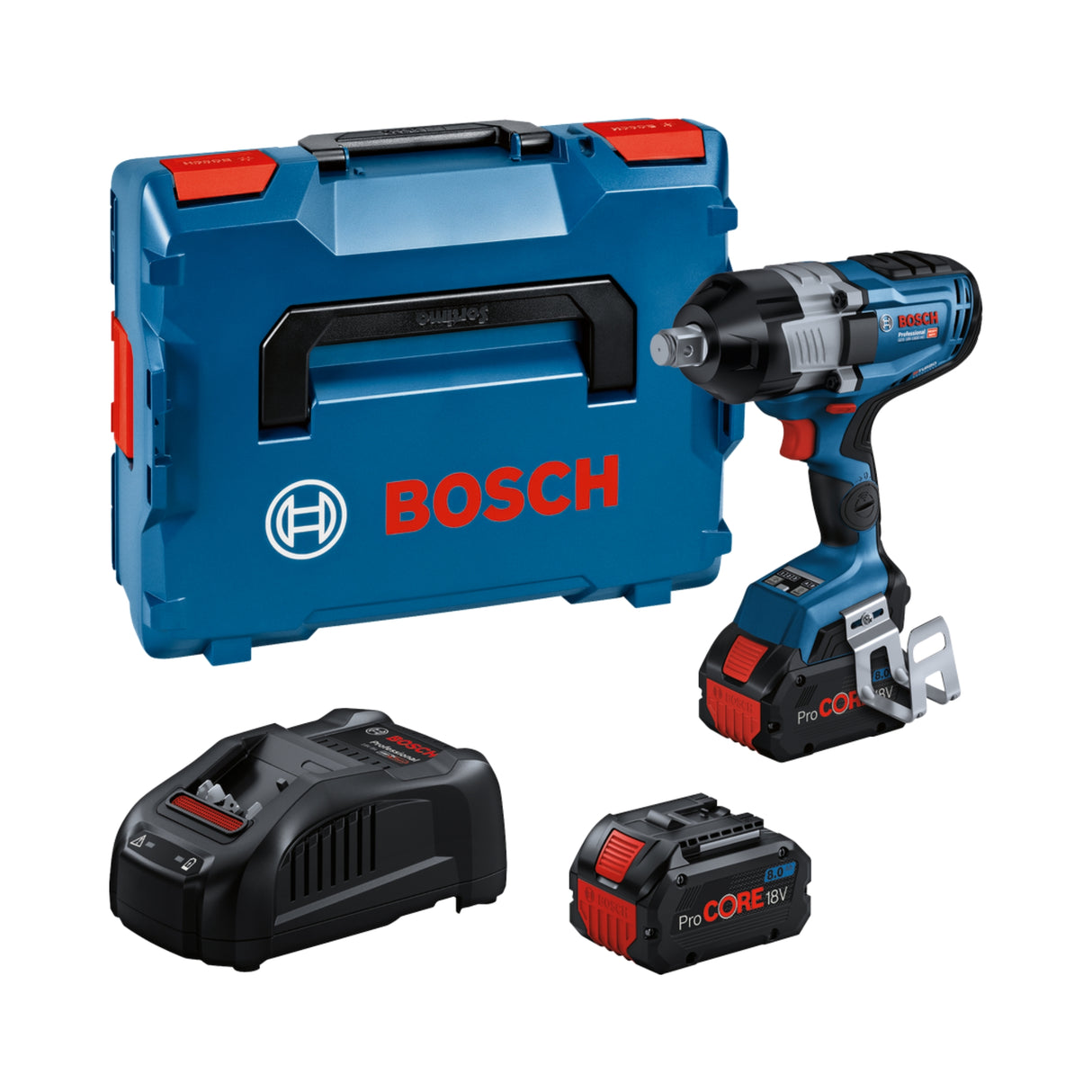 Muttertrekker Bosch GDS 18V-1600 HC Med Batteri Og Lader, Med Kasse (0 601 9M1 002)
