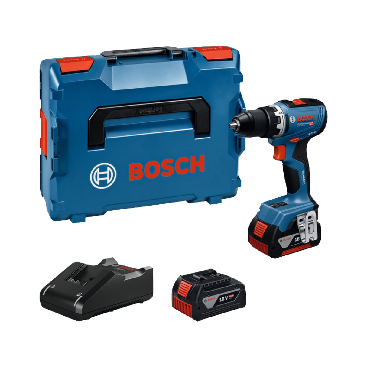Bosch PRO GSR 18V-65 (0 601 9N3 203) Med 2 X batteri GBA 18v 5.0AH + lader