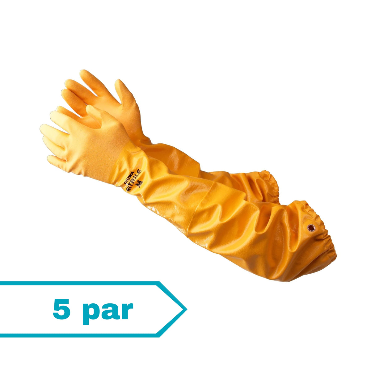 Nitrilhansker 772 ekstra lang, 5 par