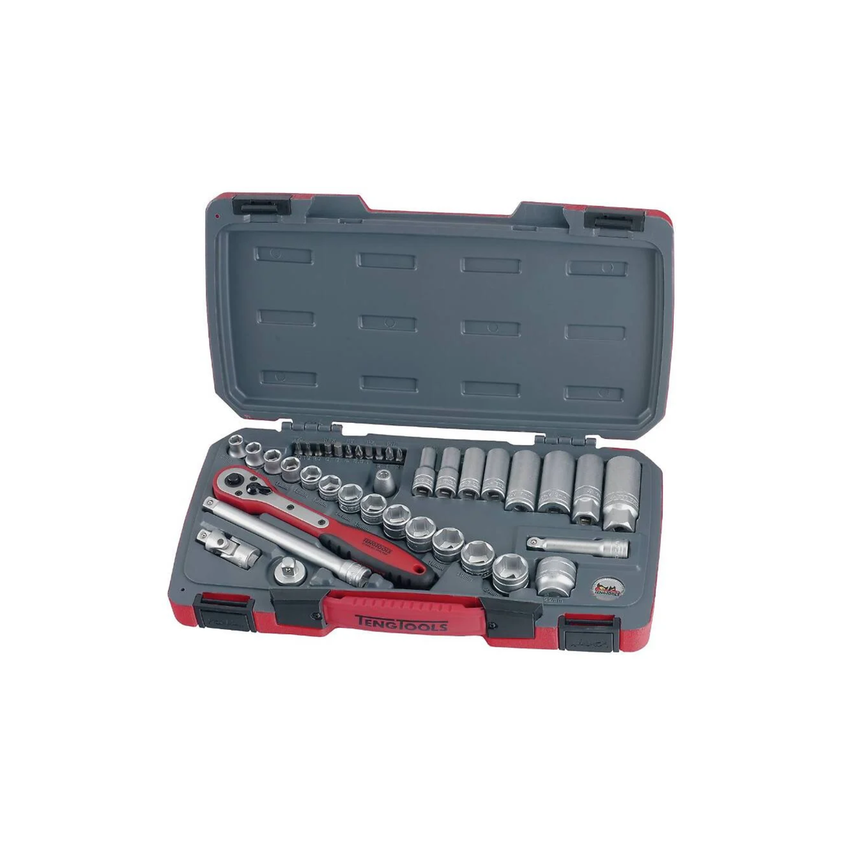 Pipenøkkelsett. Med 3/8'' firkantfeste Teng Tools T3839