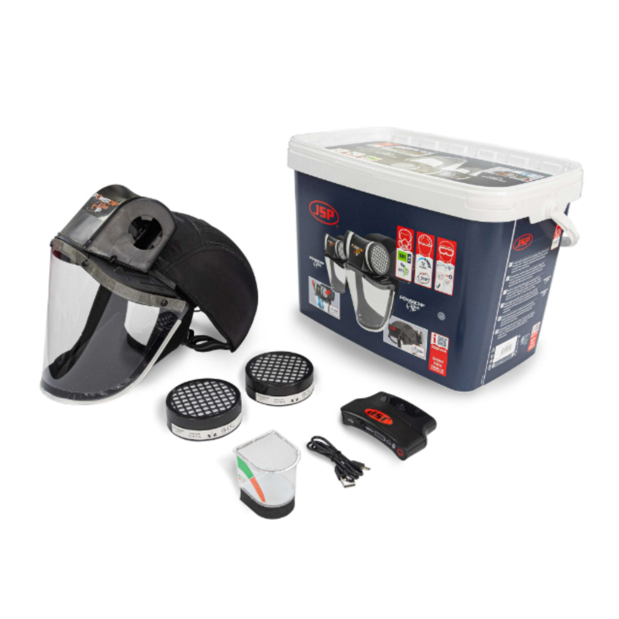 PowerCap Active IP Friskluftsmaske 8t komplett CAE602-941-100