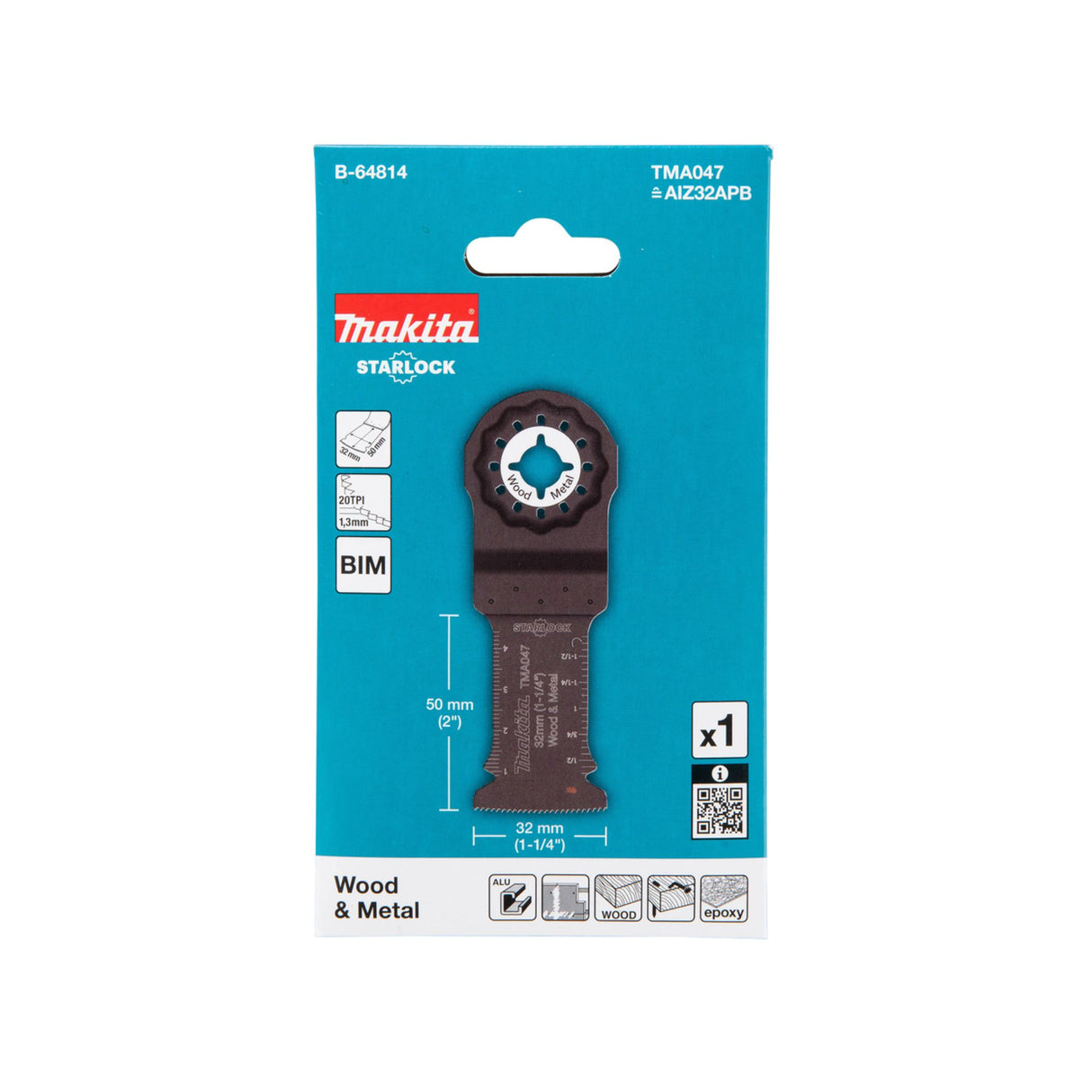 Sagblad Makita Multikutter 32mm 20TPI Starlock (B-64814)