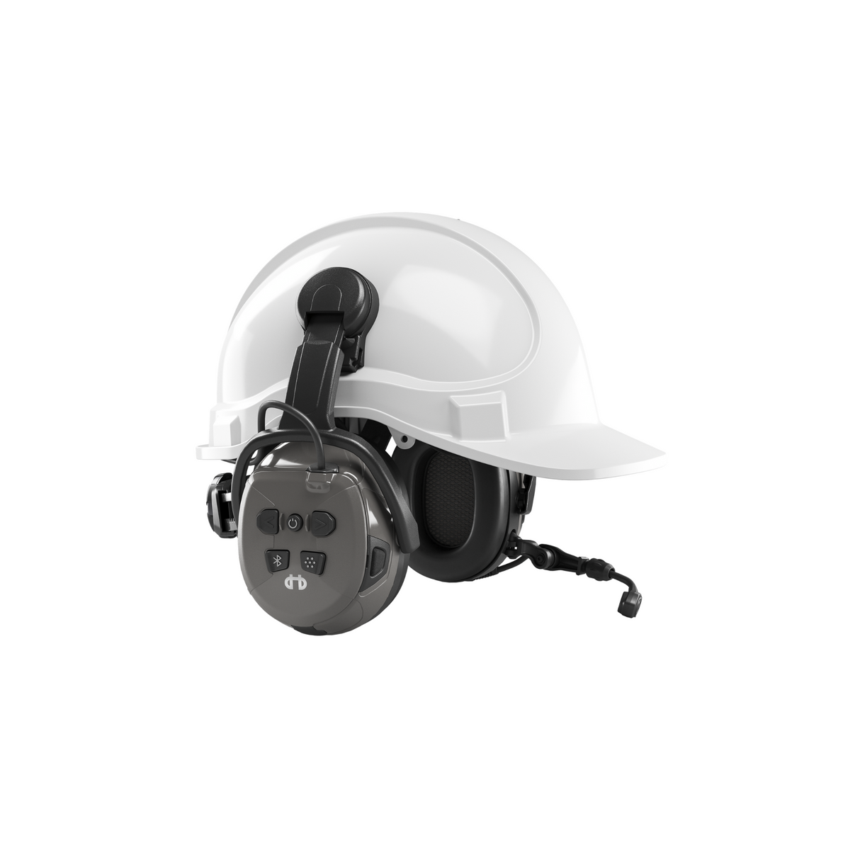 Hørselsvern DAB+ Bluetooth® Multi-Point FM-radio Synergy DR hjelmfeste