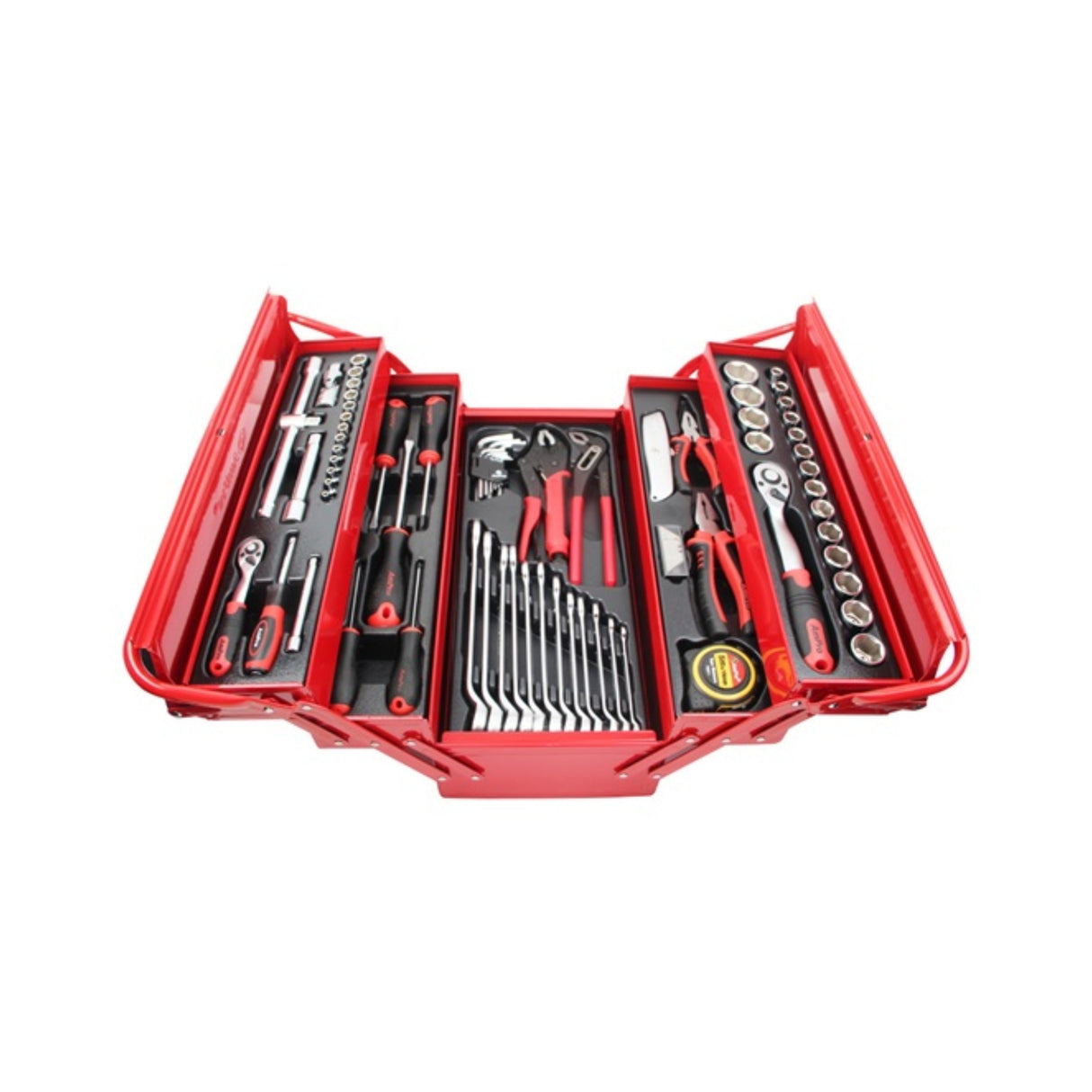 Verktøykasse 5 rom, 76 deler