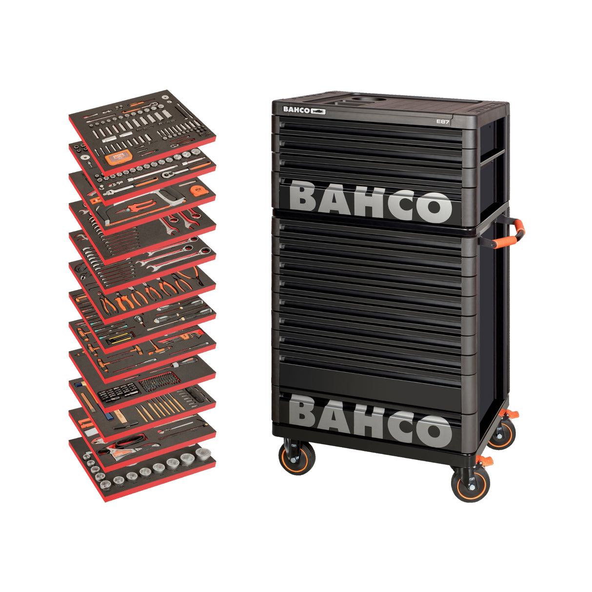 Verktøyvogn Bahco 556 deler Xlarge