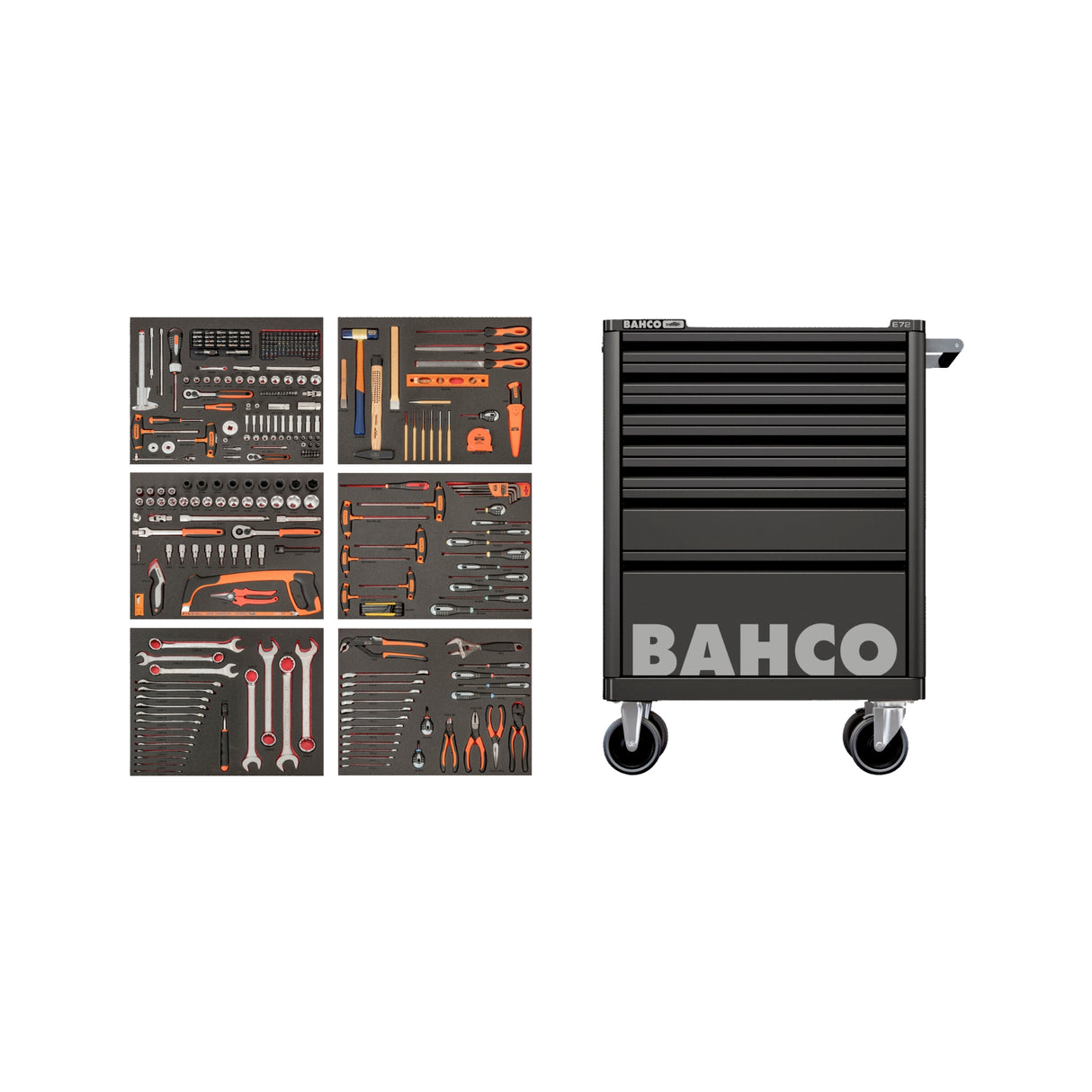 Verktøyvogn Bahco 346 deler Large