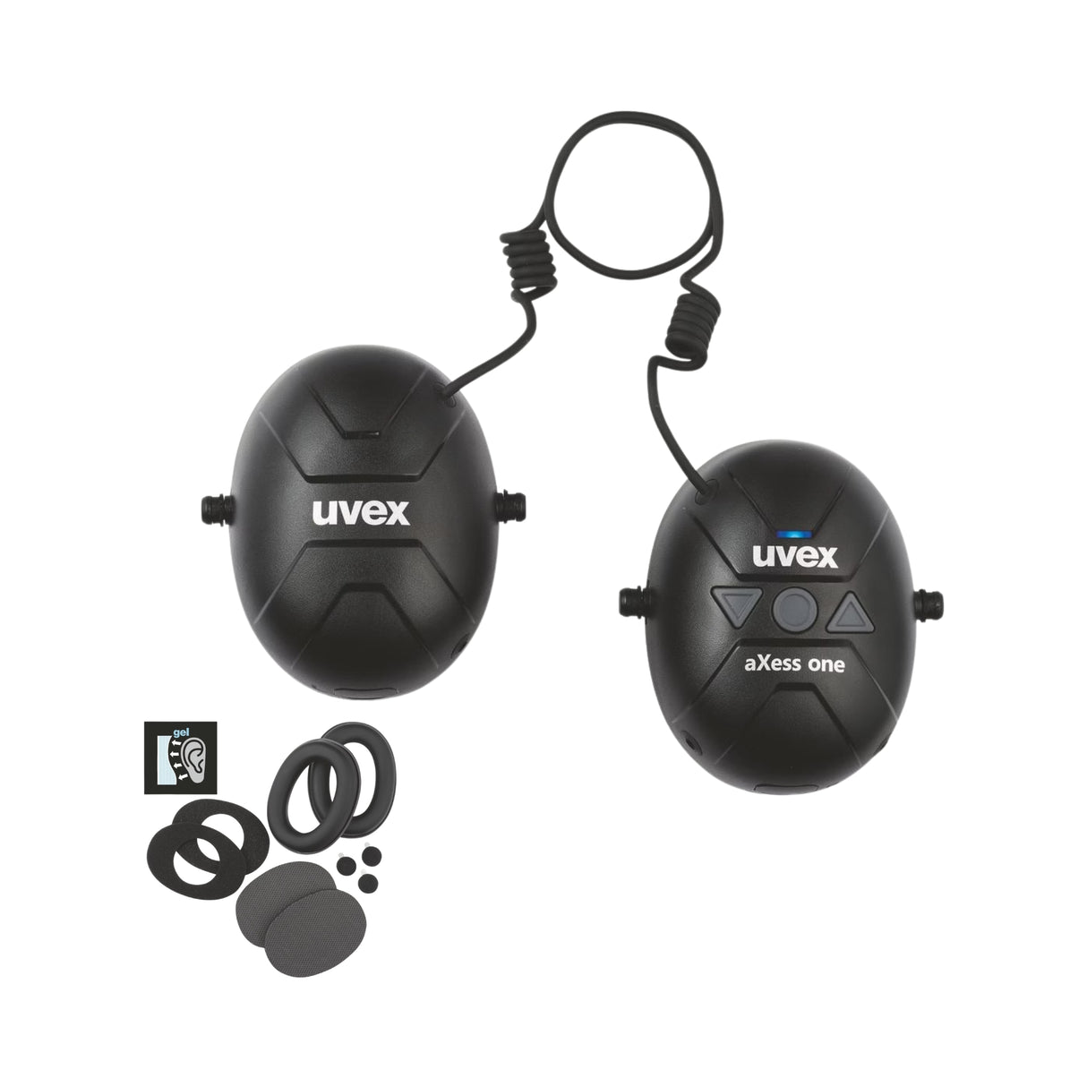 Hørselvern uvex Bluetooth aXess one m/gelputer