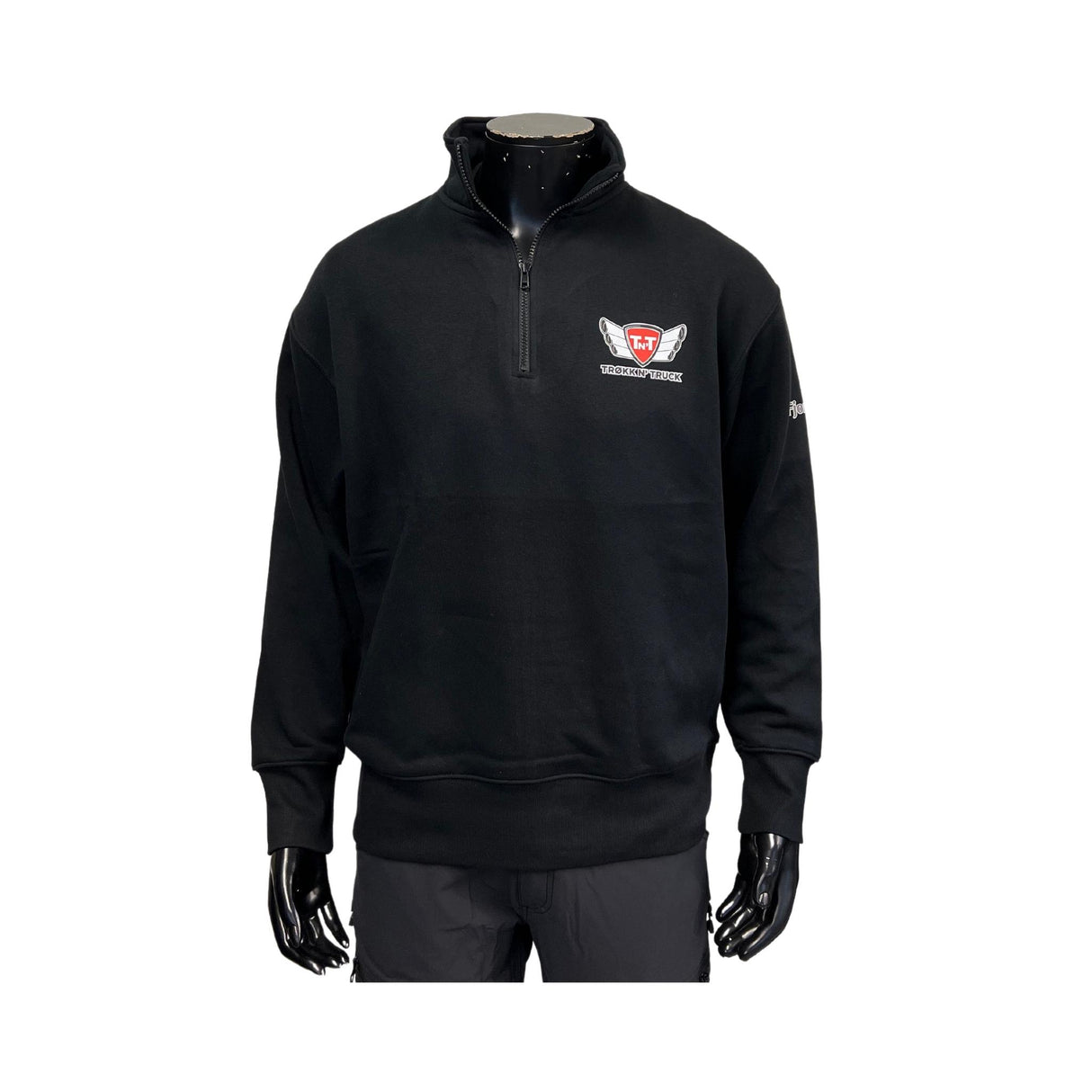 Sweatshirt 3060-99 med ½ zip Trøkk n' Truck