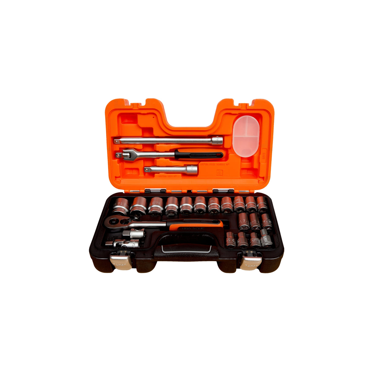 1/2" pipesett med firkantinnfestning, metrisk sekskant og skralle,24 deler  S240