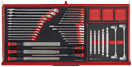 37" PRO35™ FOAM verktøysett 637 deler rød TKW37R637F