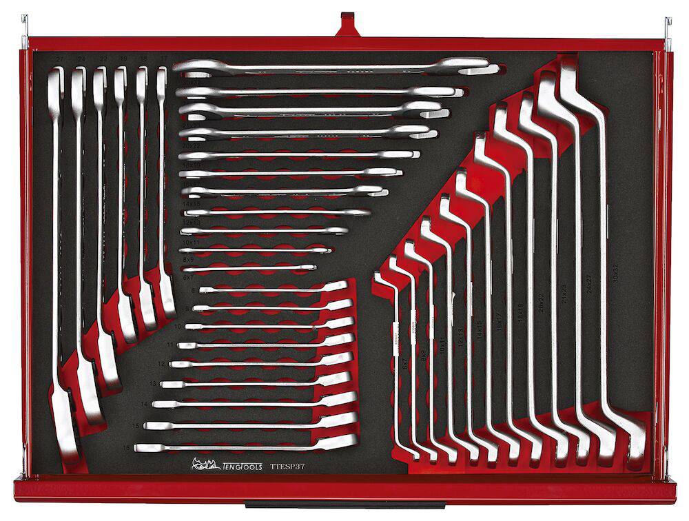 26" PRO35™ stablet verktøysett FOAM 528 deler rød TKS26R528F