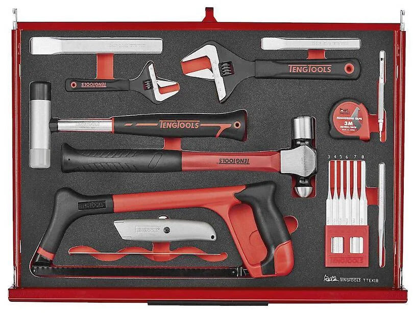 26" PRO35™ stablet verktøysett FOAM 702 deler rød TKS26R702F