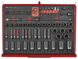 26" PRO35™ stablet verktøysett FOAM 702 deler rød TKS26R702F