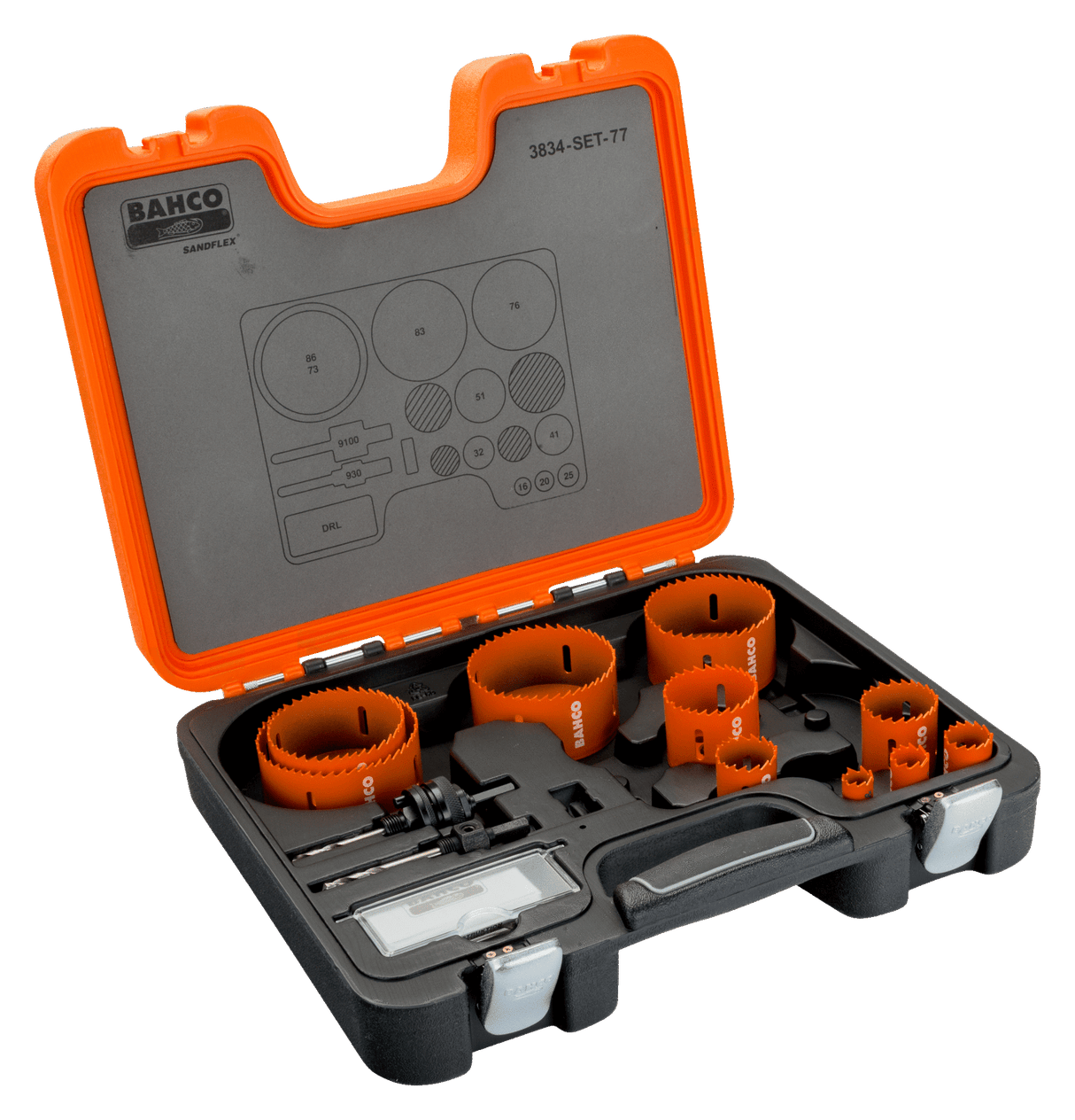 Bacho hullsagsett i bimetall, 16-86 mm – 13 deler