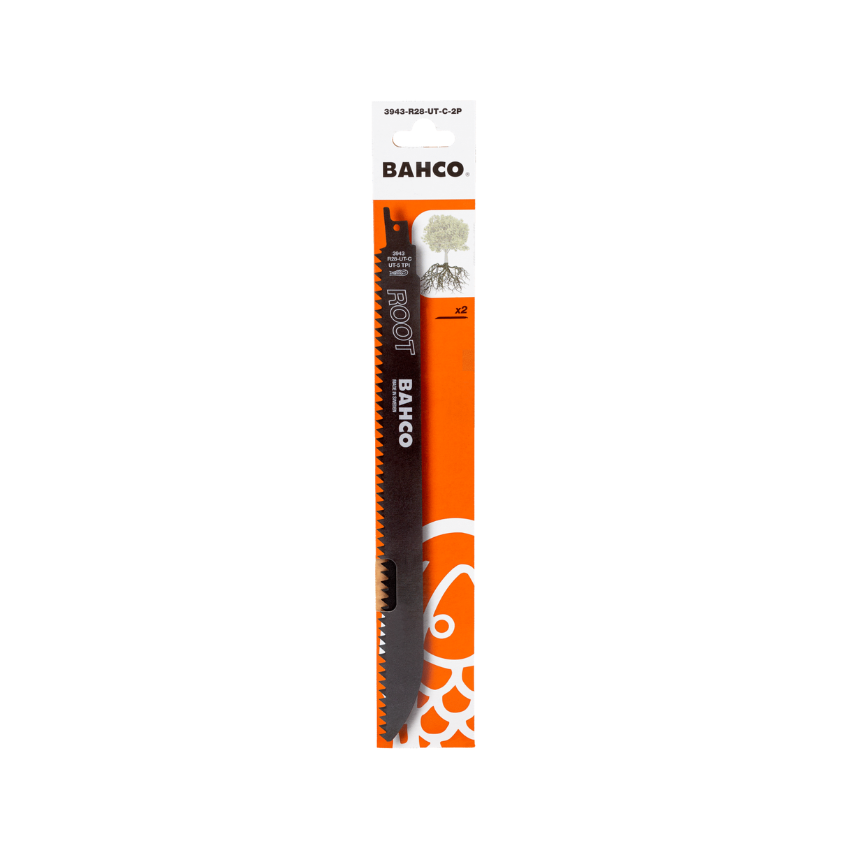 Bajonettsagblad rett for røtter  3943-R28-UT-C-2P