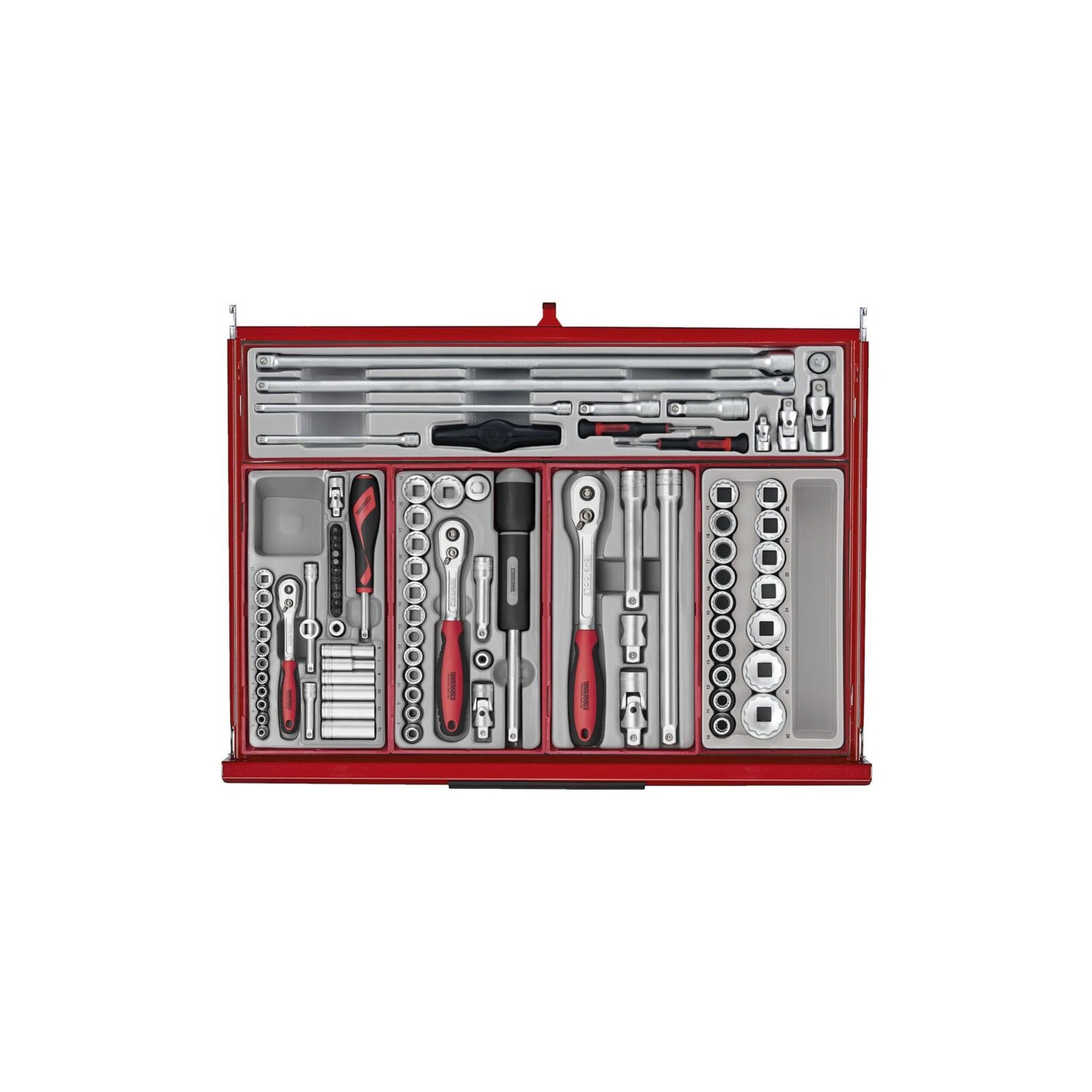 26" PRO35™ verktøysett 628 deler rød TKW26R628T