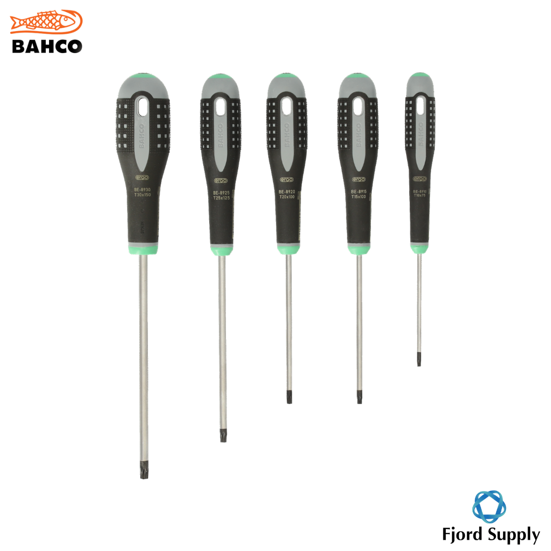 ERGO™ skrutrekkersett for TORX®-skruer med gummigrep - 5 stk.