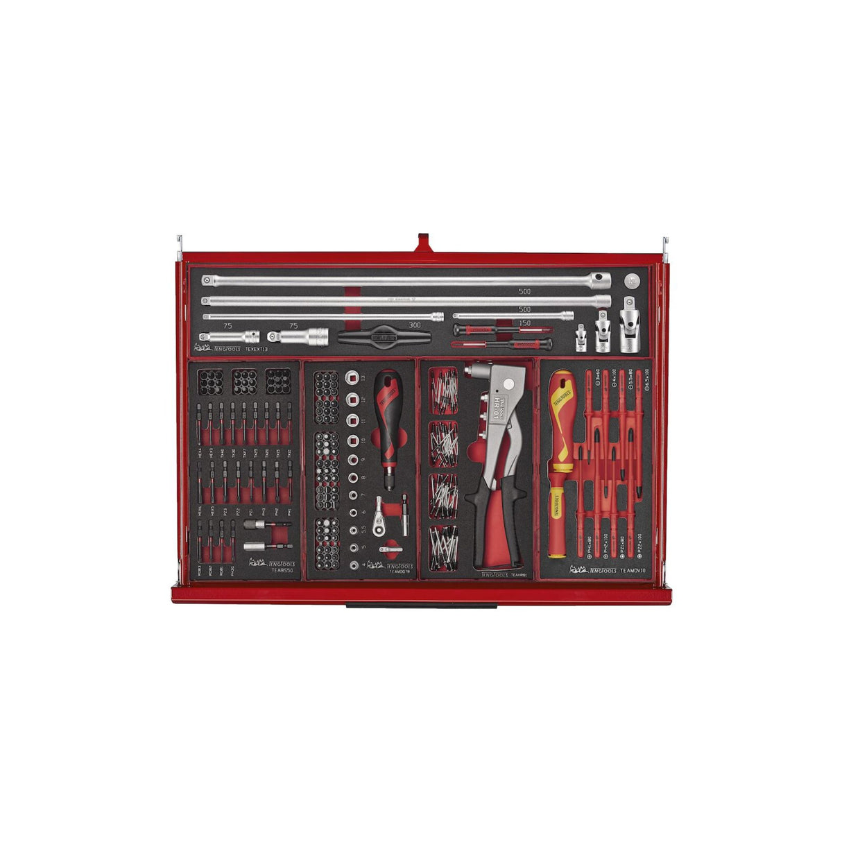 53" PRO35™ Monster stablet verktøysett FOAM 1133 deler rød TKS53R1133F