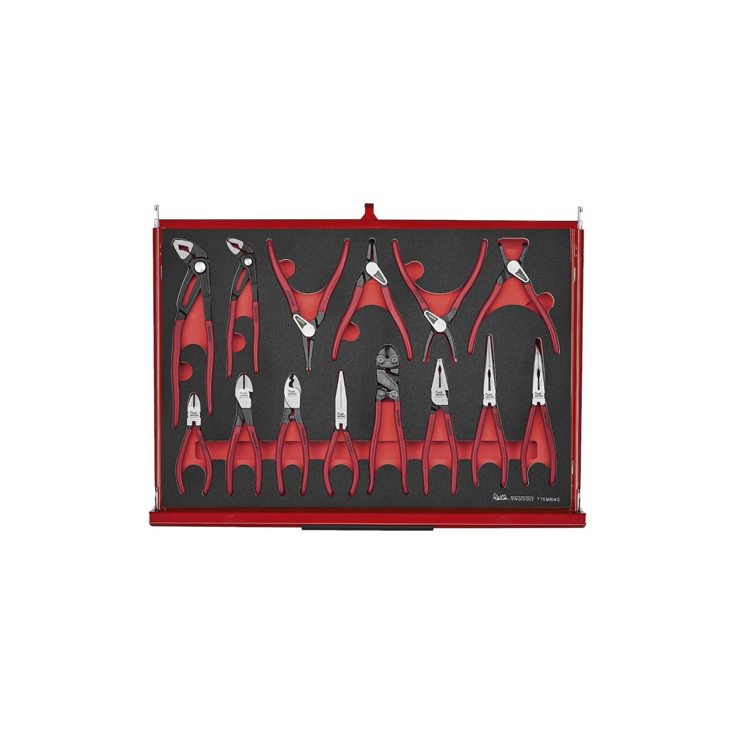 53" PRO35™ Monster stablet verktøysett FOAM 1133 deler rød TKS53R1133F