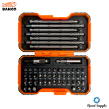 1/4" bitssett for spor/Phillips/Pozidriv/sekskant/TORX®-skruer med senterhull – 54 deler