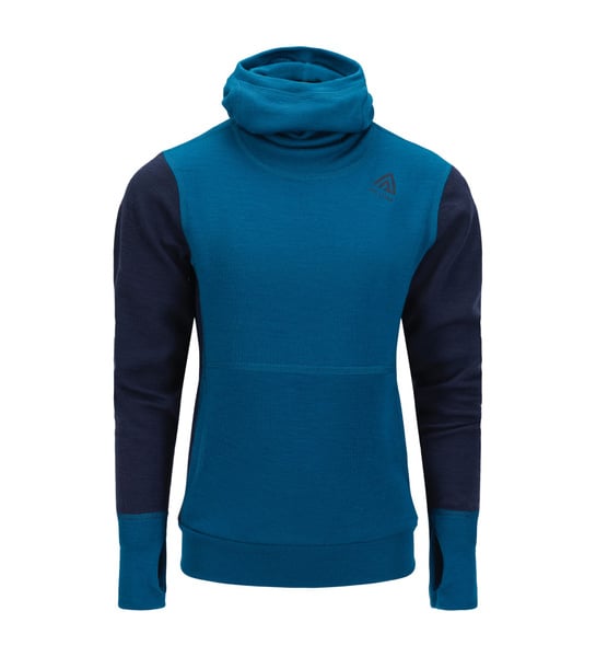 WarmWool hoodsweater Ch Corsair/Navy Blazer