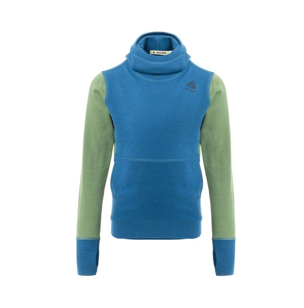 WarmWool hoodsweater Ch Corsair / Dill