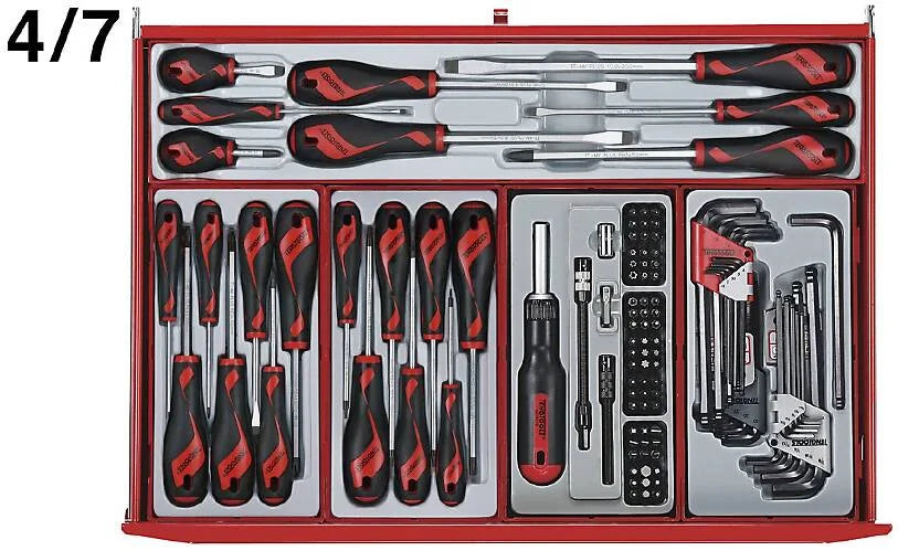 Verktøyvogn med verktøy Teng Tools 277 deler TCMM277EV