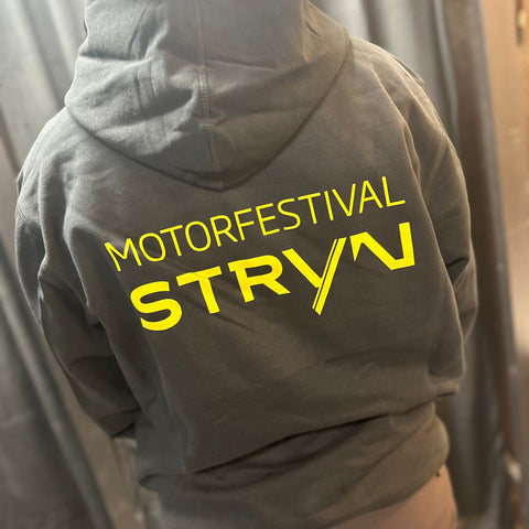 Hettegenser Motorfestival Stryn - gult merke