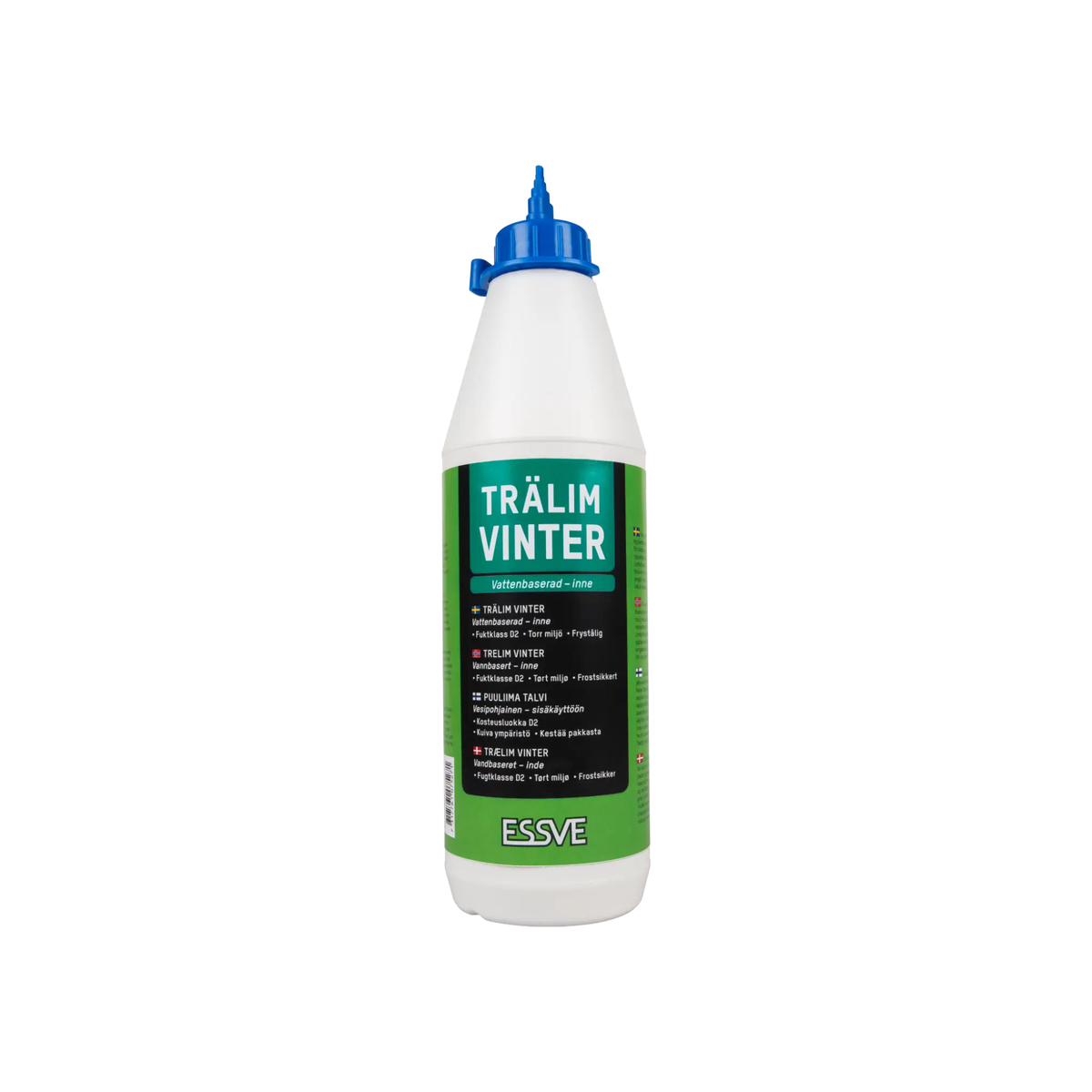 Tremlim vinter 750ml Vannbasert allroundlim som tåler frost