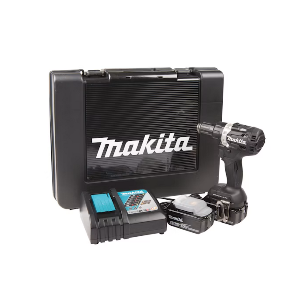BLACK EDITION Borskrutrekker LXT ® DDF484RTEB (2stk 18V/5Ah Batterier og hurtiglader)
