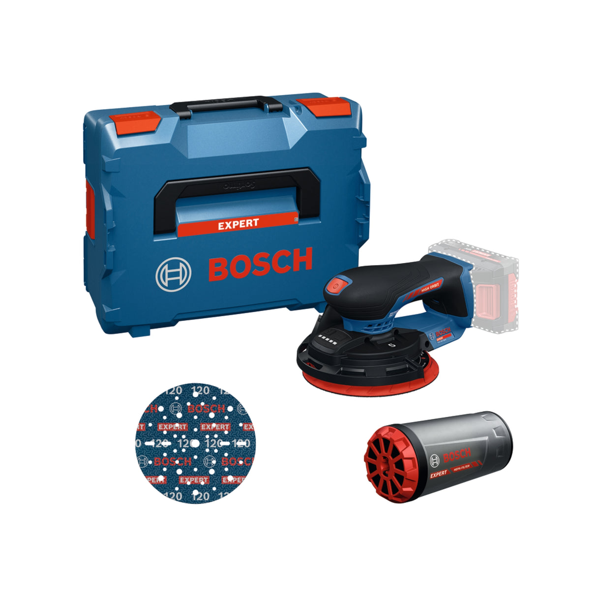 Batteridrevet eksentersliper Bosch EXPERT EXEX18V-150-5 (0 601 372 900)