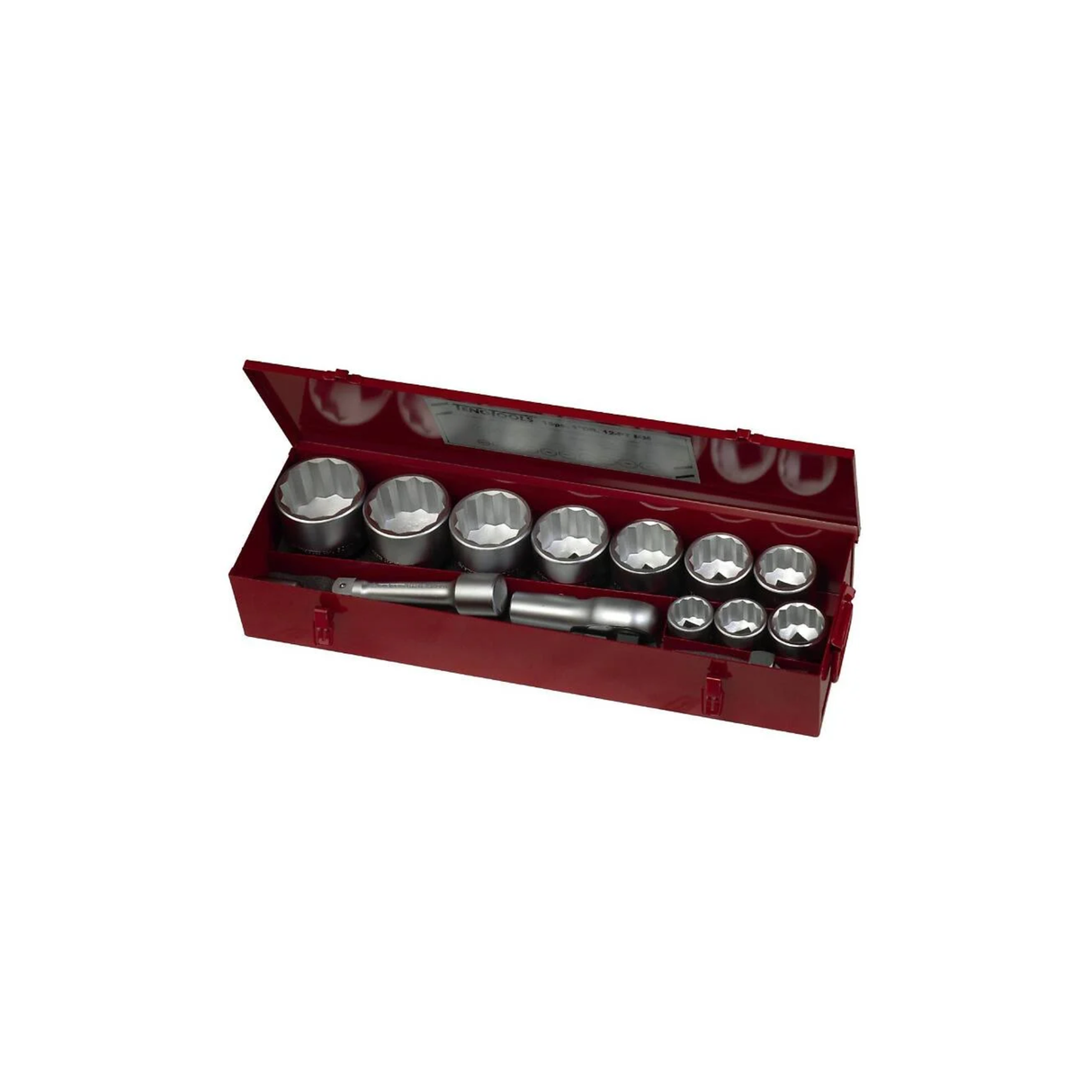 Pipenøkkelsett. Med 1" firkantfeste. Teng Tools M1115MM