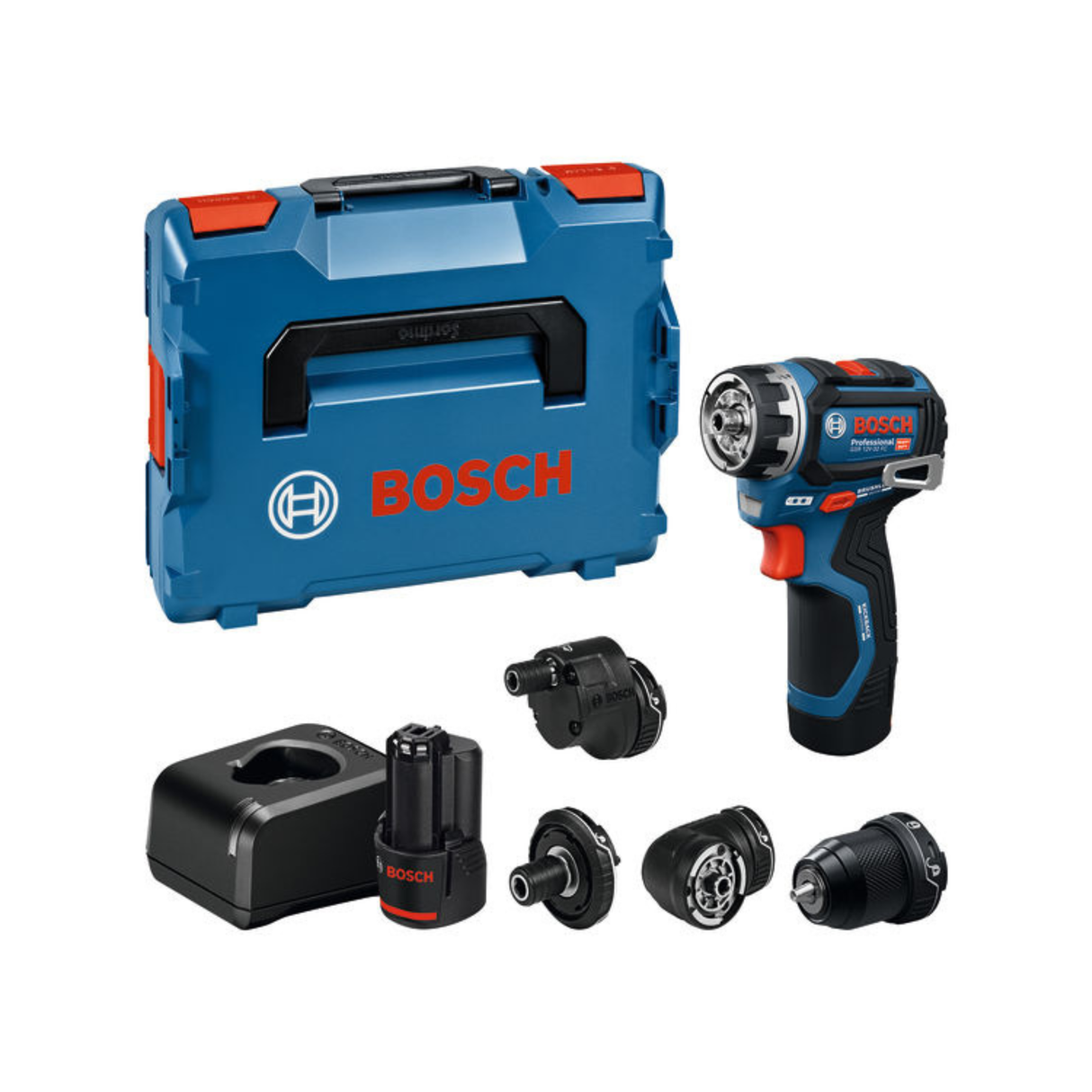Skrutrekker Bosch GSR 12V-32 FC inkl. 2x2 Ah Li-ion batteri og lader (0.601.9N7.101)