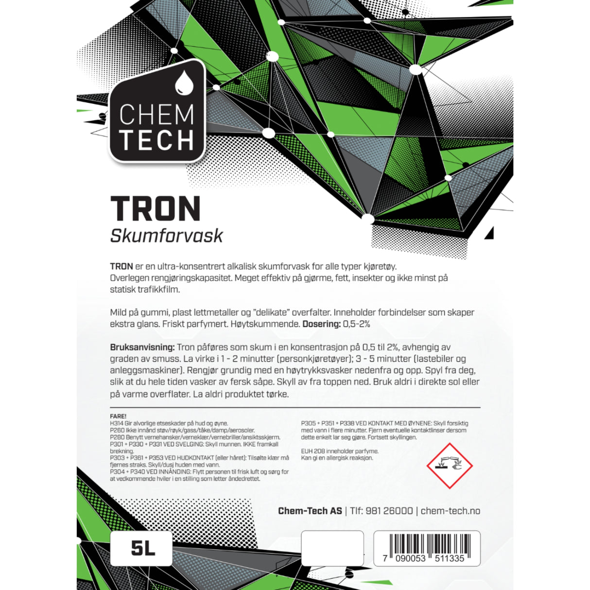 Skumforvask Chem-Tech Hyperkonsentrat Tron