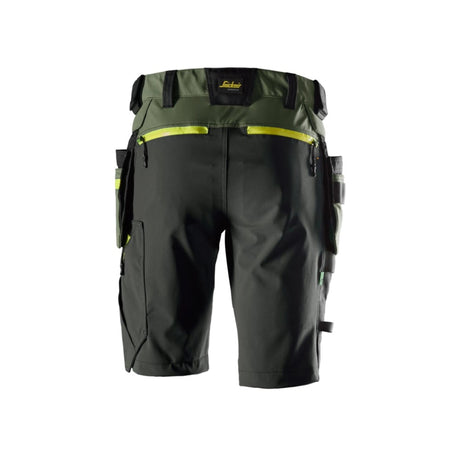 Softshellshorts Snickers stretch og avtakbare hylsterlommer FlexiWork (6140)
