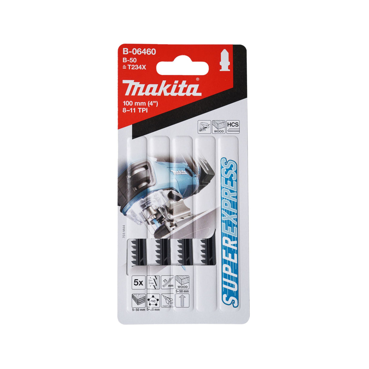 Stikksagblad 77mm B50 (5pk) Makita B-06460